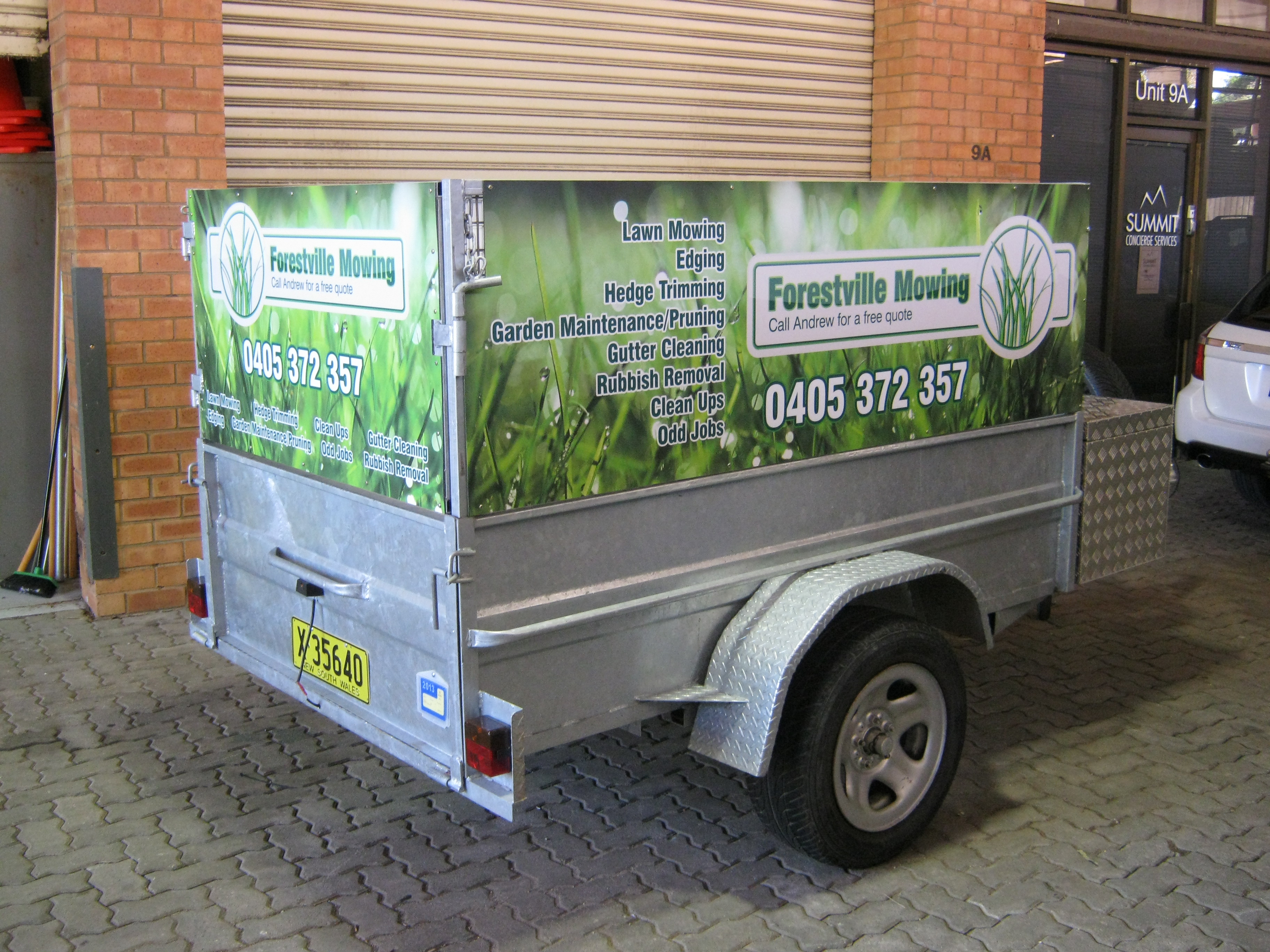 Jmac Graphics, Signage, Outdoor, Wrapping Car, Wrapping Trailer, ForestvilMowing