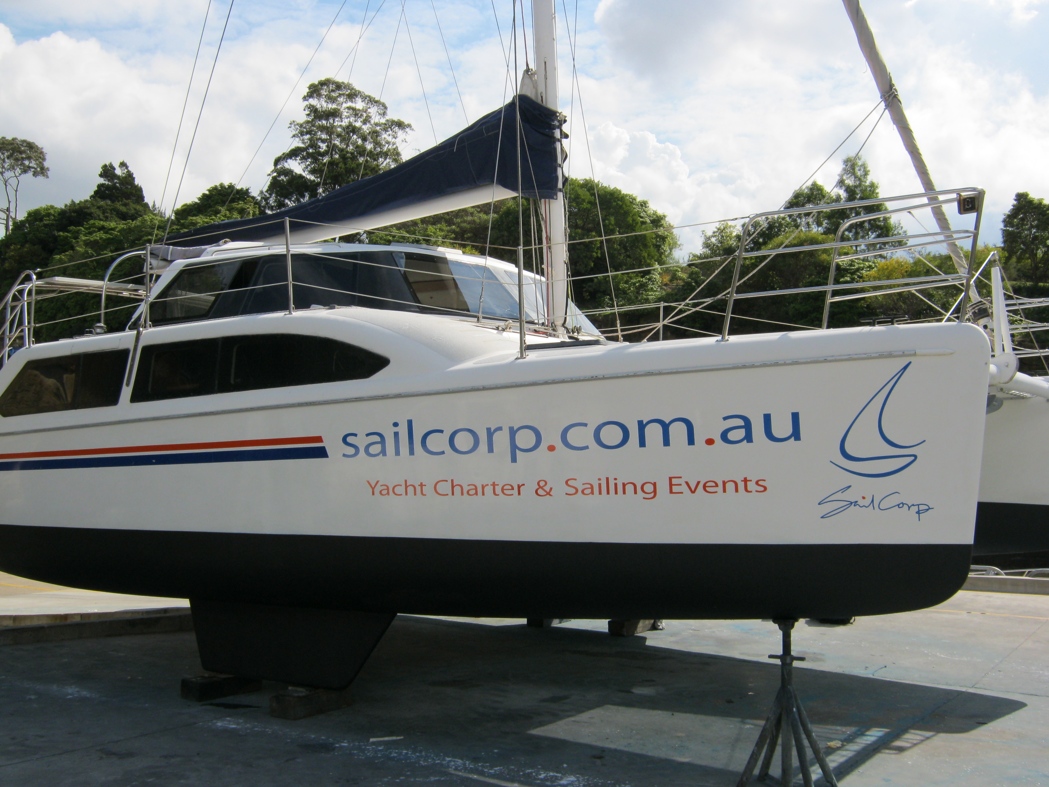 Jmac Graphics, Signage, Outdoor, Wrapping Boat, Sail Corp